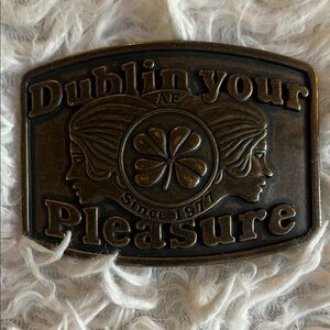 Vintage American Eagle  Bronze Belt Buckle